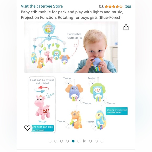 Crib mobile for pack and play - Picture 14 of 16